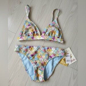 Roxy• Girls Nostalgic Seaside Two Piece Triangle Bikini Set
